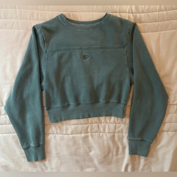 PINK Victoria's Secret Green Sweatshirt - Picture 2 of 9